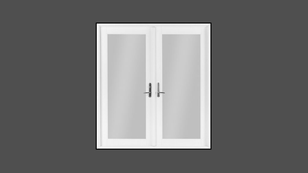 PGT Vinyl French Door - Gray