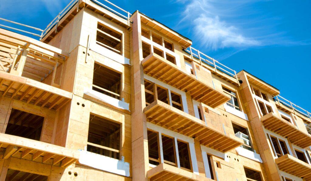 Apartment Condominium Complex Wood Frame Construction windows