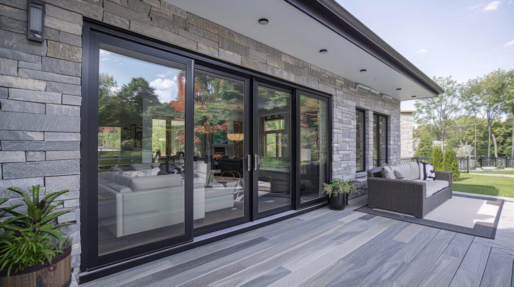 Sliding residential glass door system