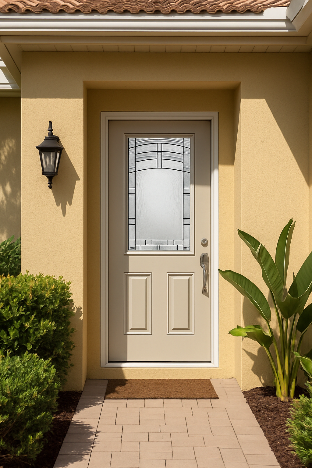 Impact Windows & Doors Tampa - Half Lite 2 Panel Flush - Maple Park