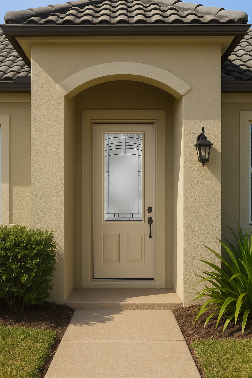 Impact Windows & Doors Tampa - 3/4 Lite 2 Panel Flush - Maple Park