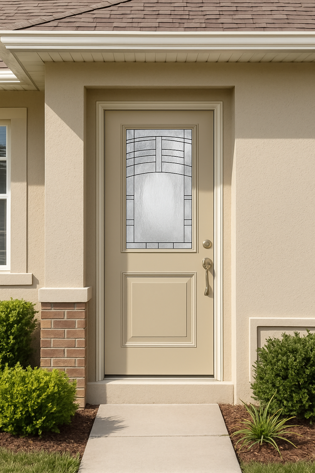 Impact Windows & Doors Tampa - Half Lite 1 Panel Flush - Maple Park