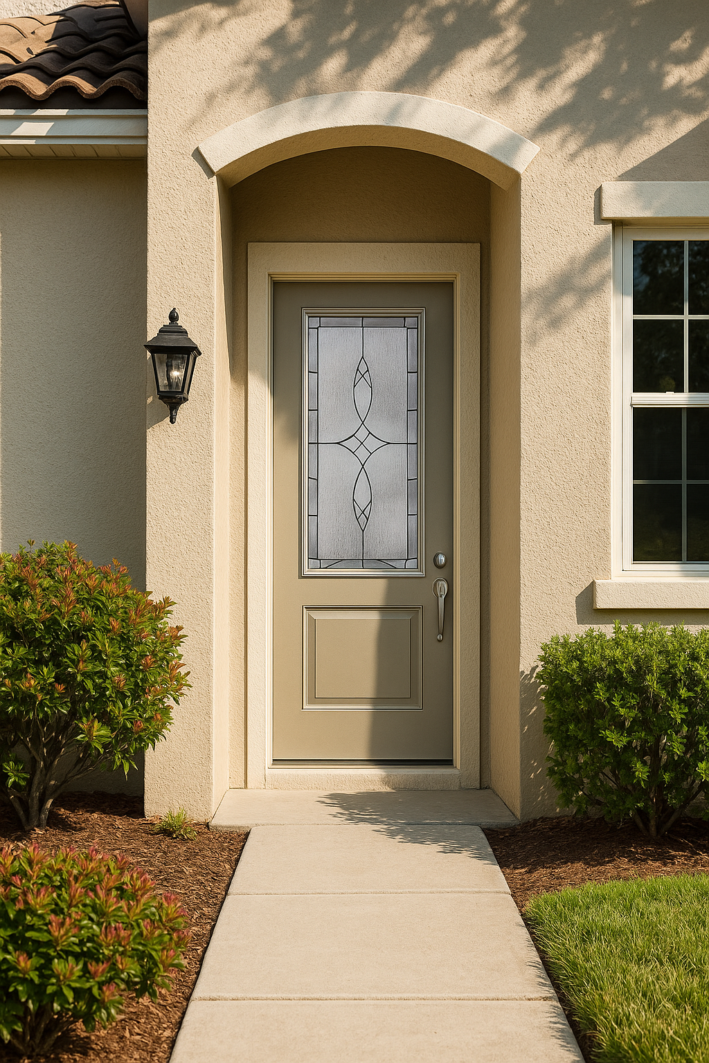 Impact Windows & Doors Tampa - 3/4 Lite 2 Panel Flush - Blackstone