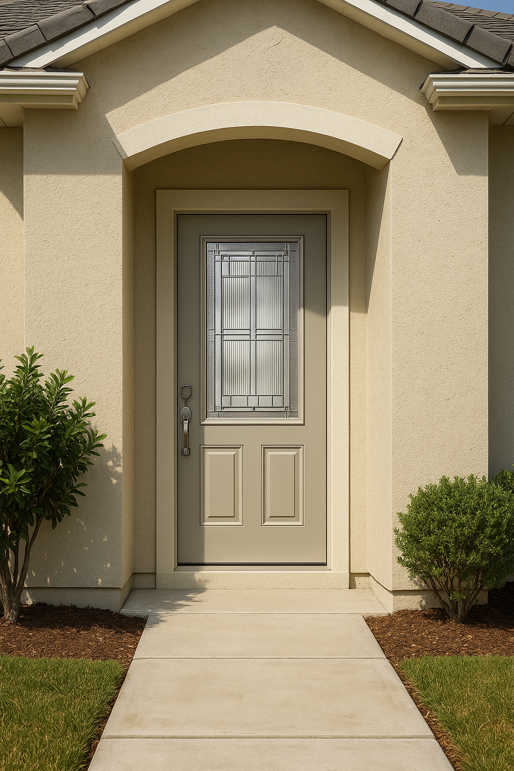Impact Windows & Doors Tampa - 3/4 Lite 2 Panel Flush - Saratoga