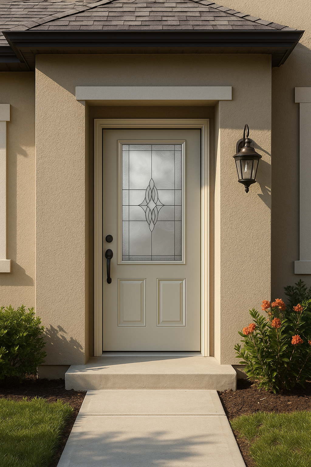 Impact Windows & Doors Tampa - 3/4 Lite 2 Panel Flush - Wellesley
