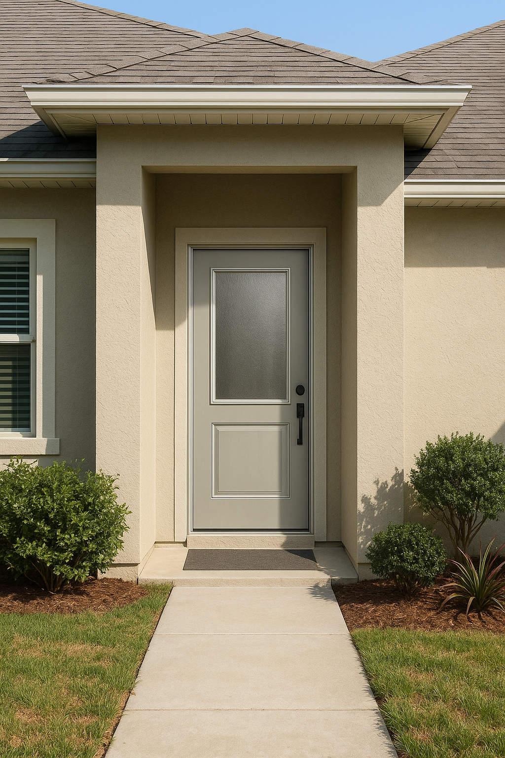 Impact Windows & Doors Tampa - Half Lite Flush - Chinchilla