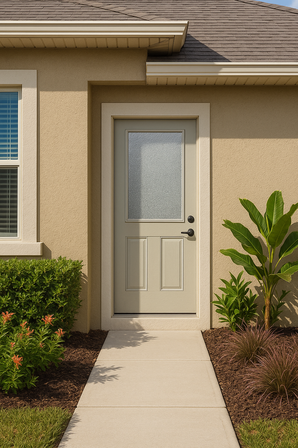 Impact Windows & Doors Tampa - Half Lite Flush - Granite