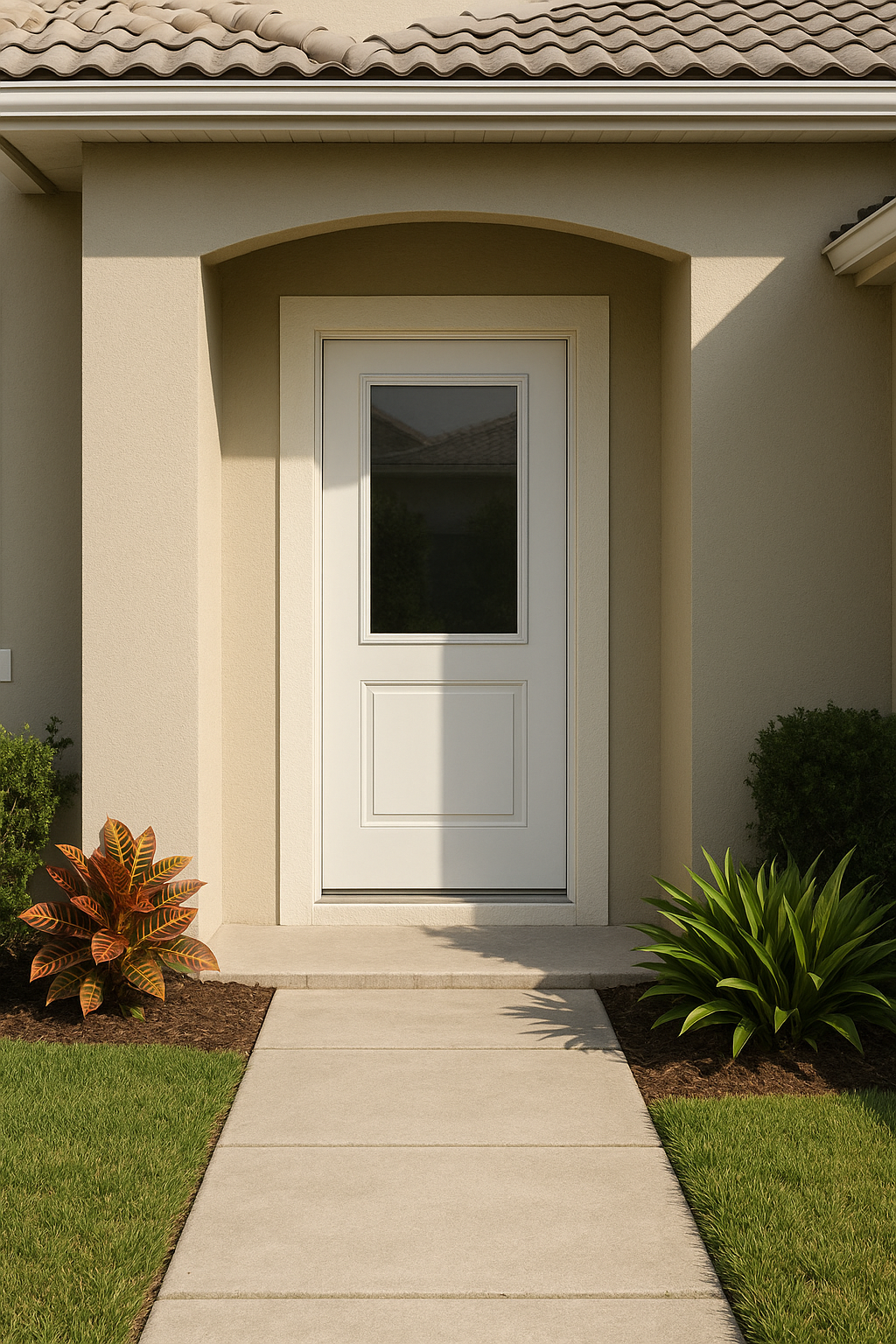 Impact Windows & Doors Tampa - Half Lite Flush - Clear 1 Lite No Grid
