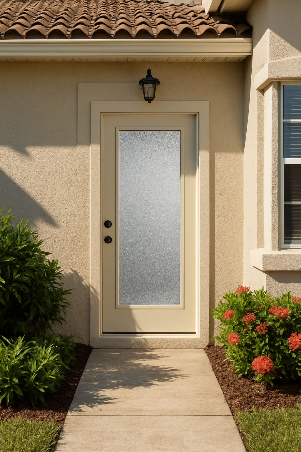 Impact Windows & Doors Tampa - Full Lite Flush - Granite