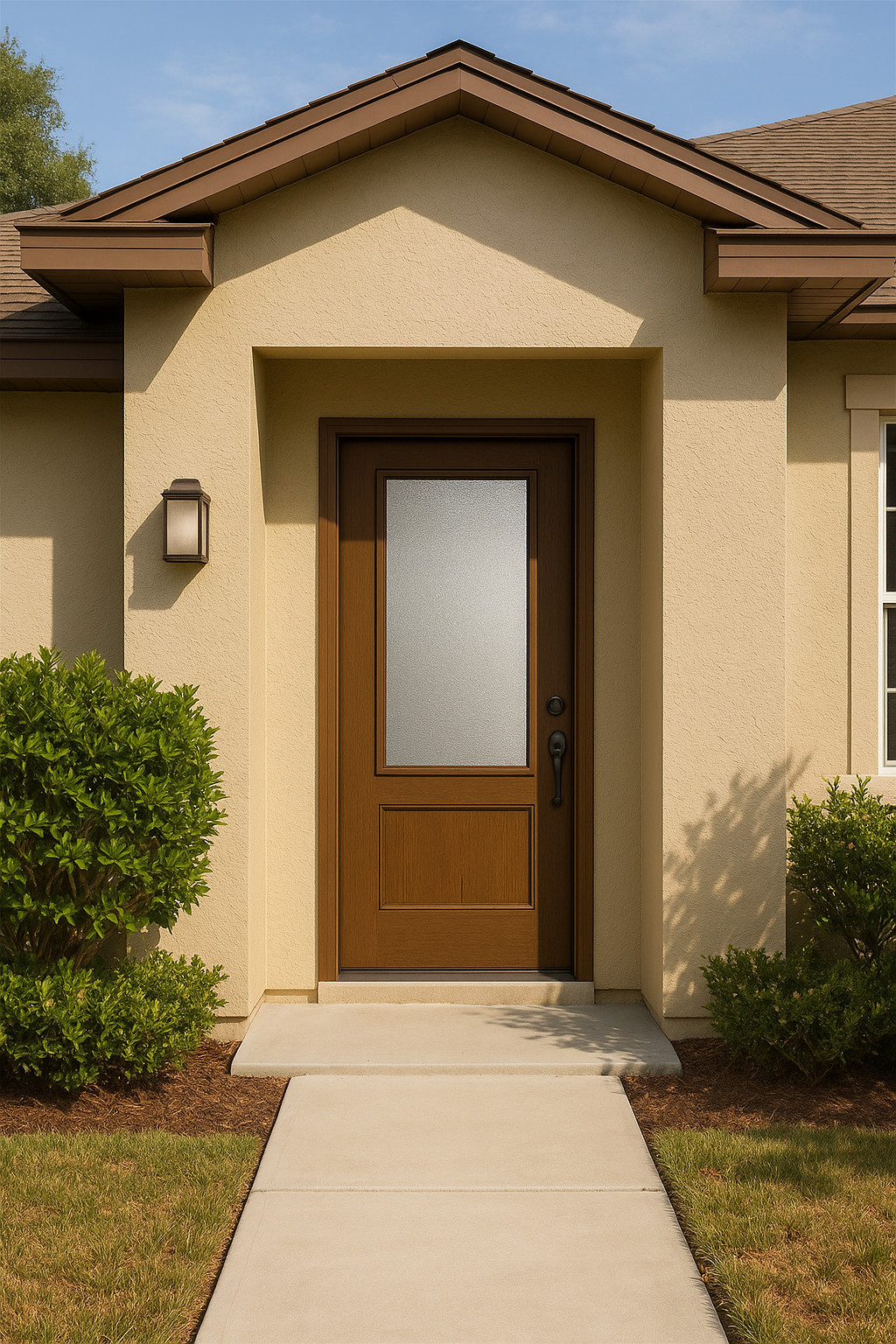 Impact Windows & Doors Tampa - Full Lite Flush - Granite