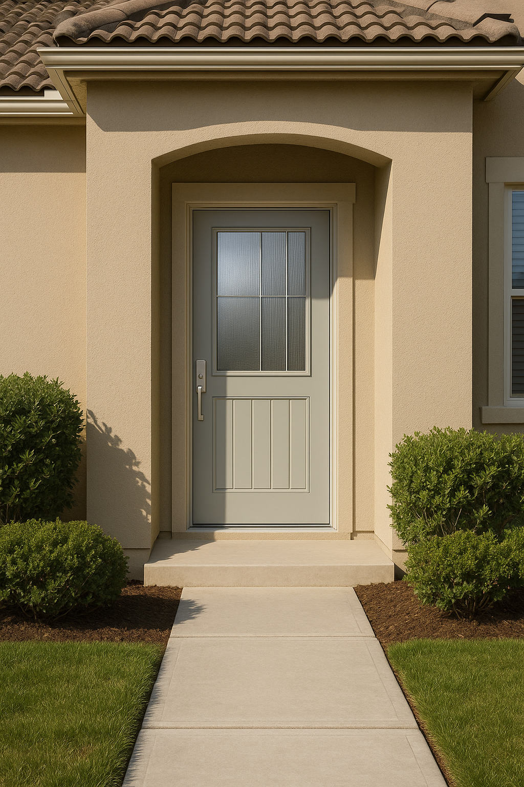 Impact Windows & Doors Tampa - Half Lite 1 Panel Plank Flush