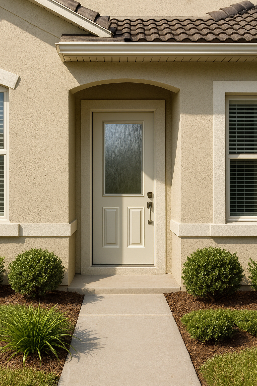 Impact Windows & Doors Tampa - Half Lite 2 Panel Flush - Rainglass