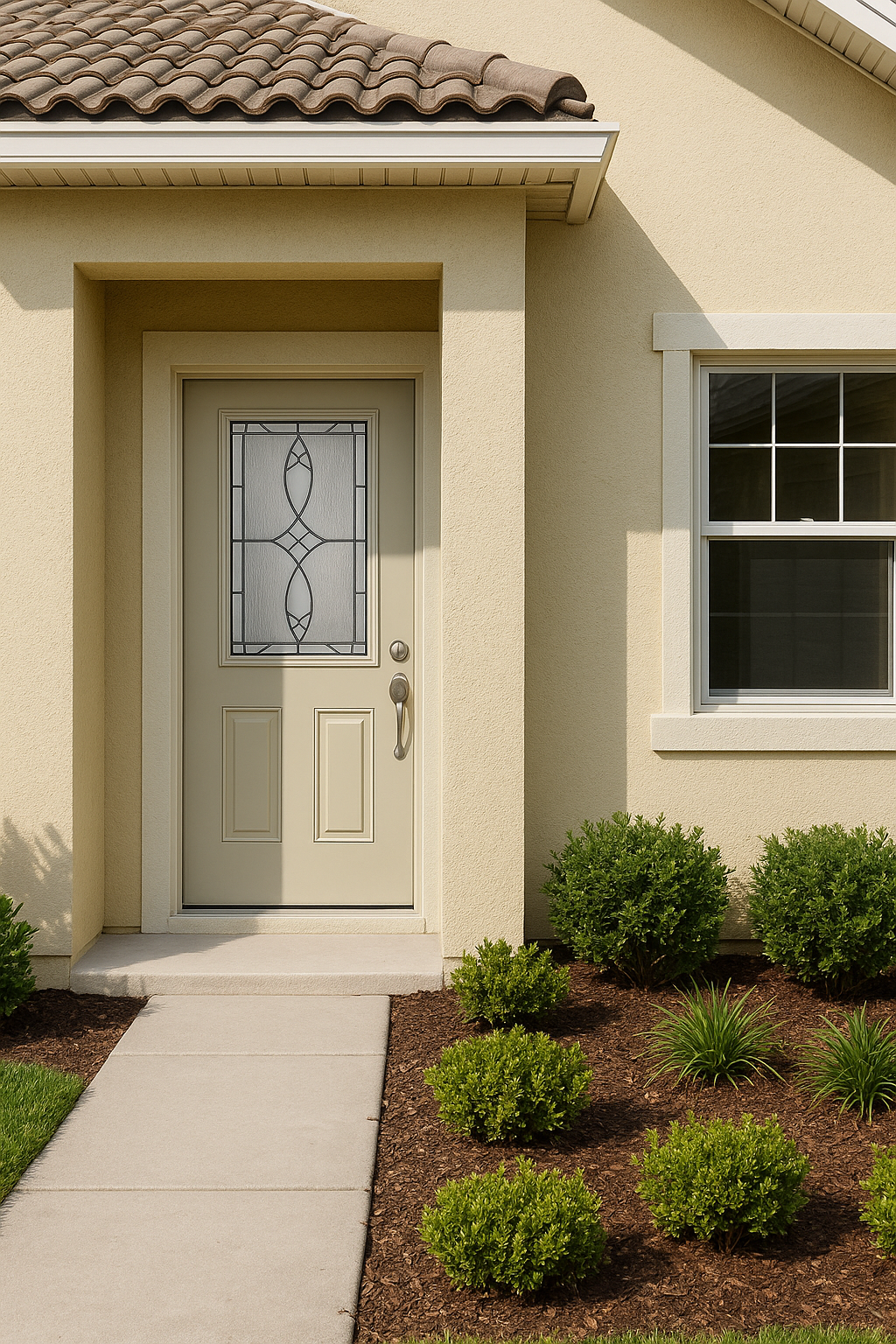 Impact Windows & Doors Tampa - Half Lite 2 Panel Flush - Blackstone