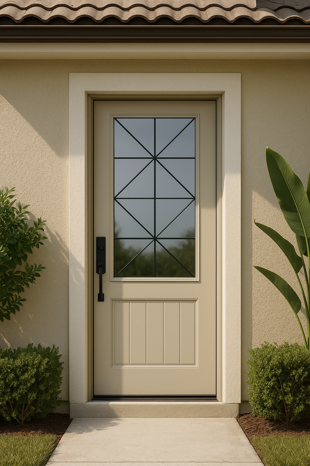 Impact Windows & Doors Tampa - Half Lite 1 Panel Plank Flush - Calix