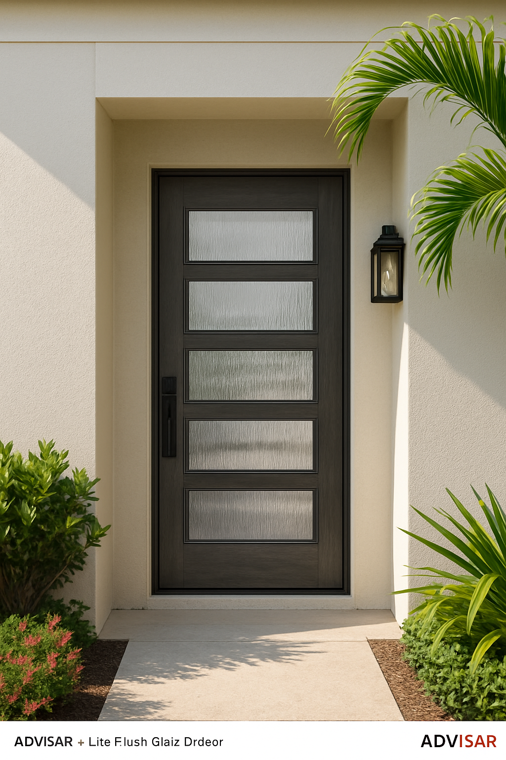 Impact Windows & Doors Tampa - ADVISAR - 4 Lite Flush Glazed Door