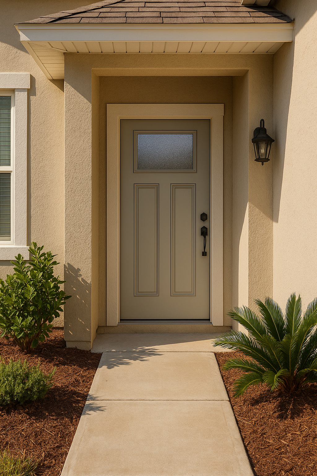 Impact Windows & Doors Tampa - Craftsman Lite 2 Panel Flush - Granite