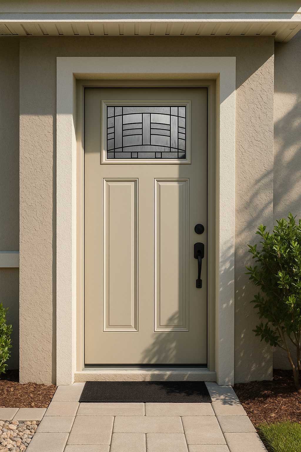 Impact Windows & Doors Tampa - Craftsman Lite 2 Panel Flush - Maple Park