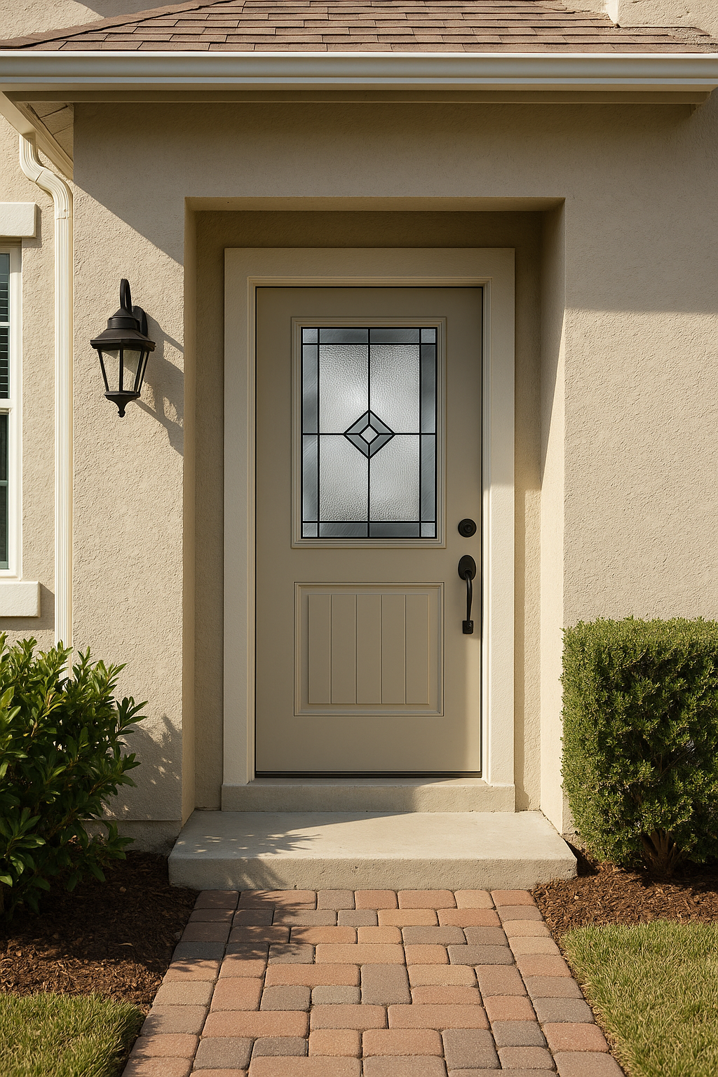 Impact Windows & Doors Tampa - Half Lite 1 Panel Plank Flush - Pembridge