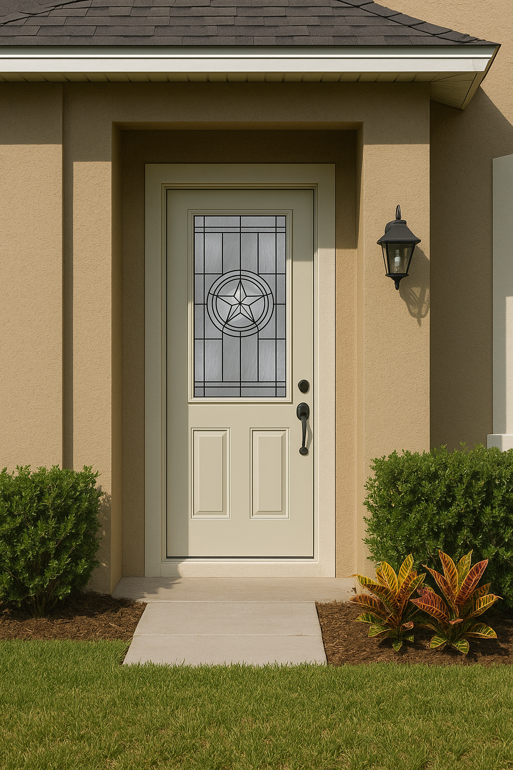 Impact Windows & Doors Tampa - 8' Half Lite 2 Panel Flush - Texas Star