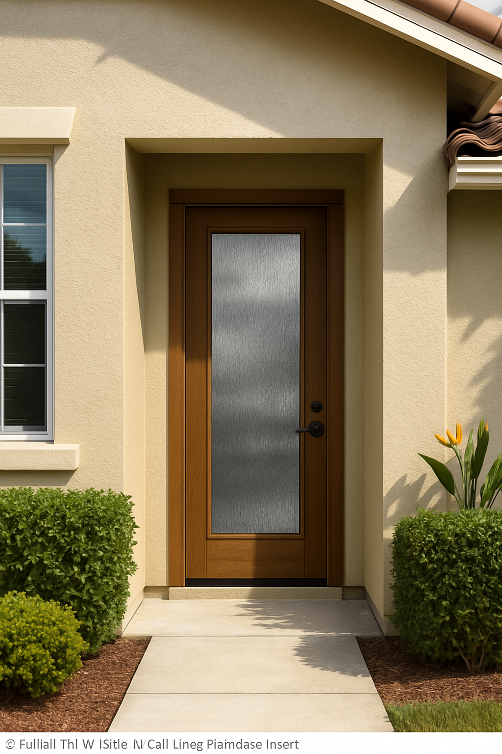 Impact Windows & Doors Tampa - 8' Full Lite W/ Stile Lines - Rainglass