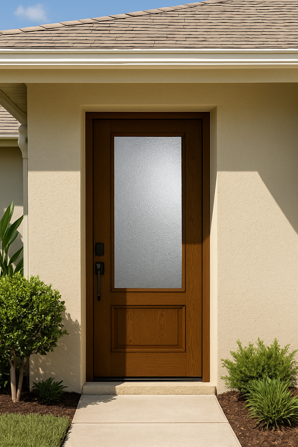 Impact Windows & Doors Tampa - 8' Full Lite Flush - Granite