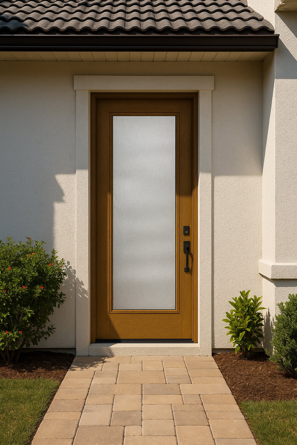 Impact Windows & Doors Tampa - 8' Full Lite Flush - Rainglass