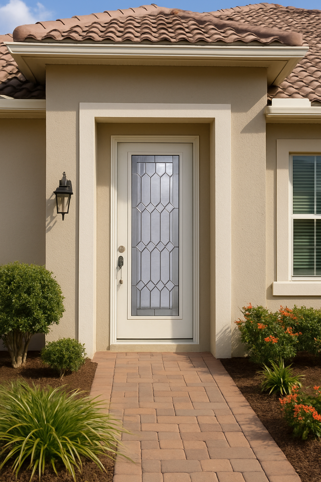 Impact Windows & Doors Tampa - 8' Full Lite Flush - Crystalline