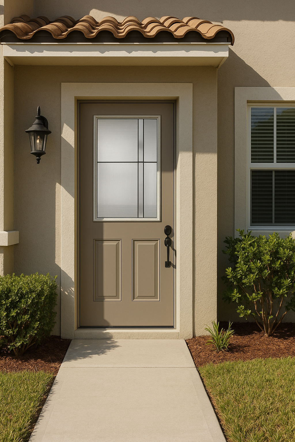 Impact Windows & Doors Tampa - 8' Half Lite 2 Panel Flush - Axis