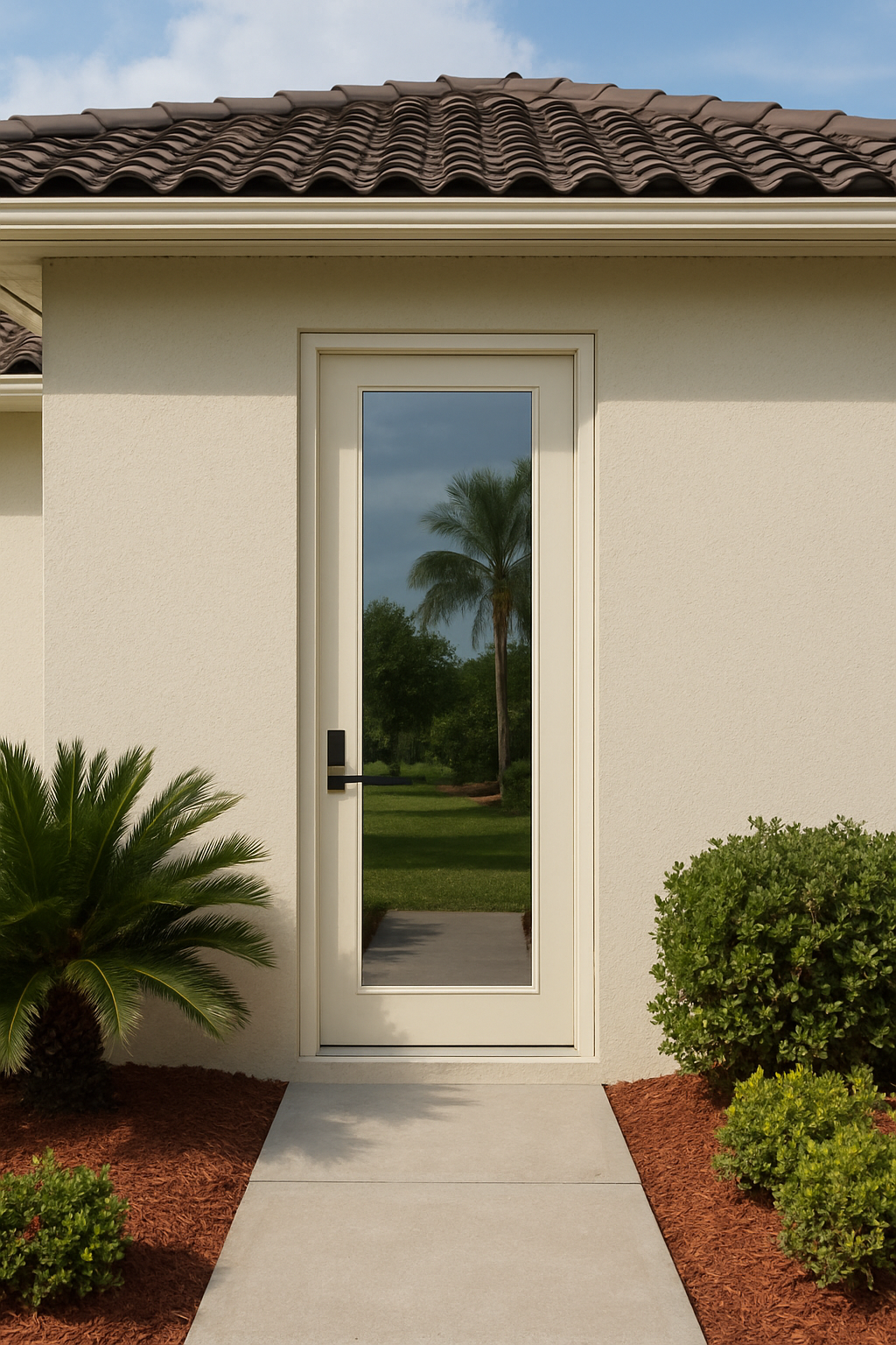 Impact Windows & Doors Tampa - 8' Full Lite Flush - Clear 1 Lite No Grid