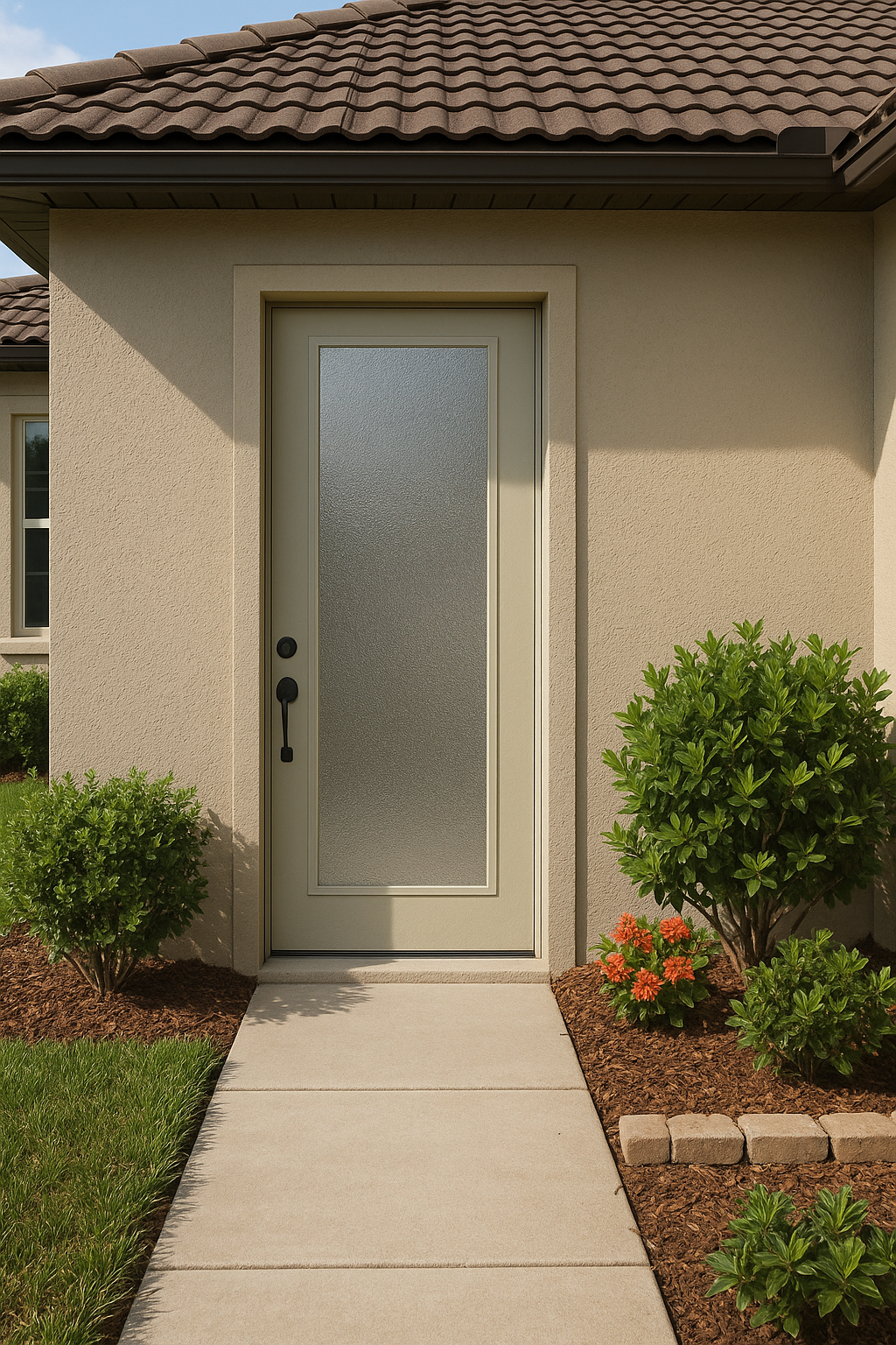 Impact Windows & Doors Tampa - 8' Full Lite Flush - Granite