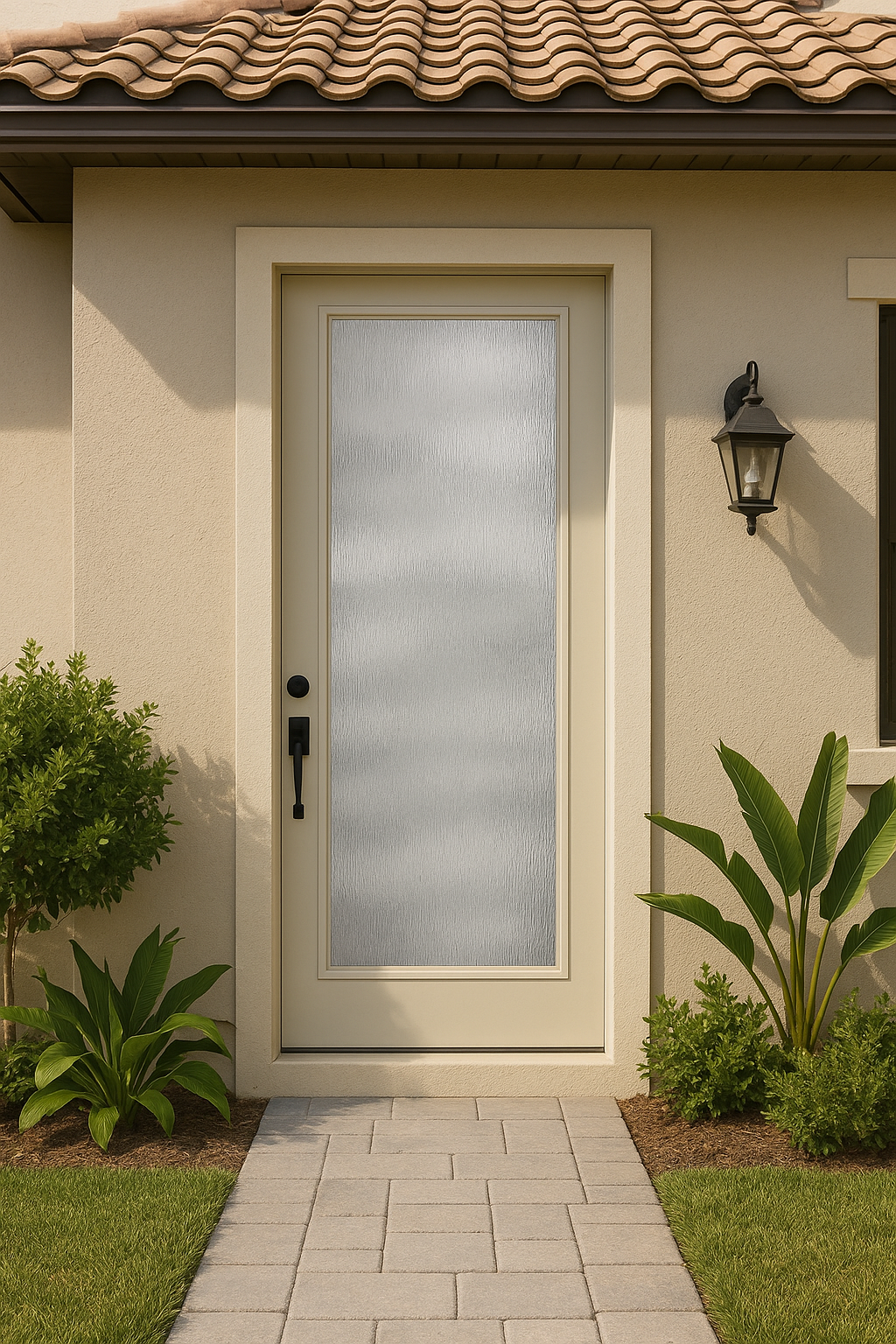 Impact Windows & Doors Tampa - 8' Full Lite Flush - Rainglass