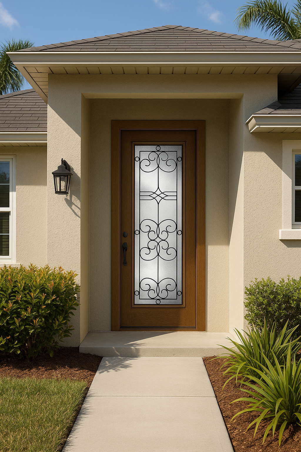 Impact Windows & Doors Tampa - 8' Full Lite W/ Stile Lines - Salinas