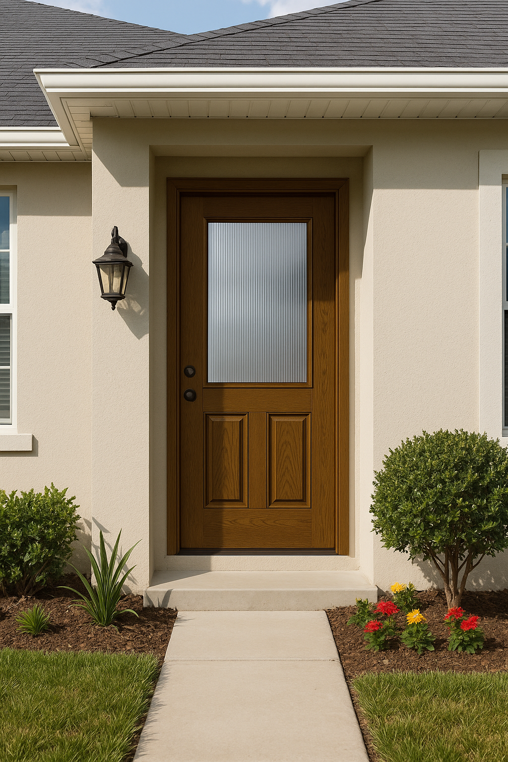 Impact Windows & Doors Tampa - 8' Half Lite 2 Panel - Reeded