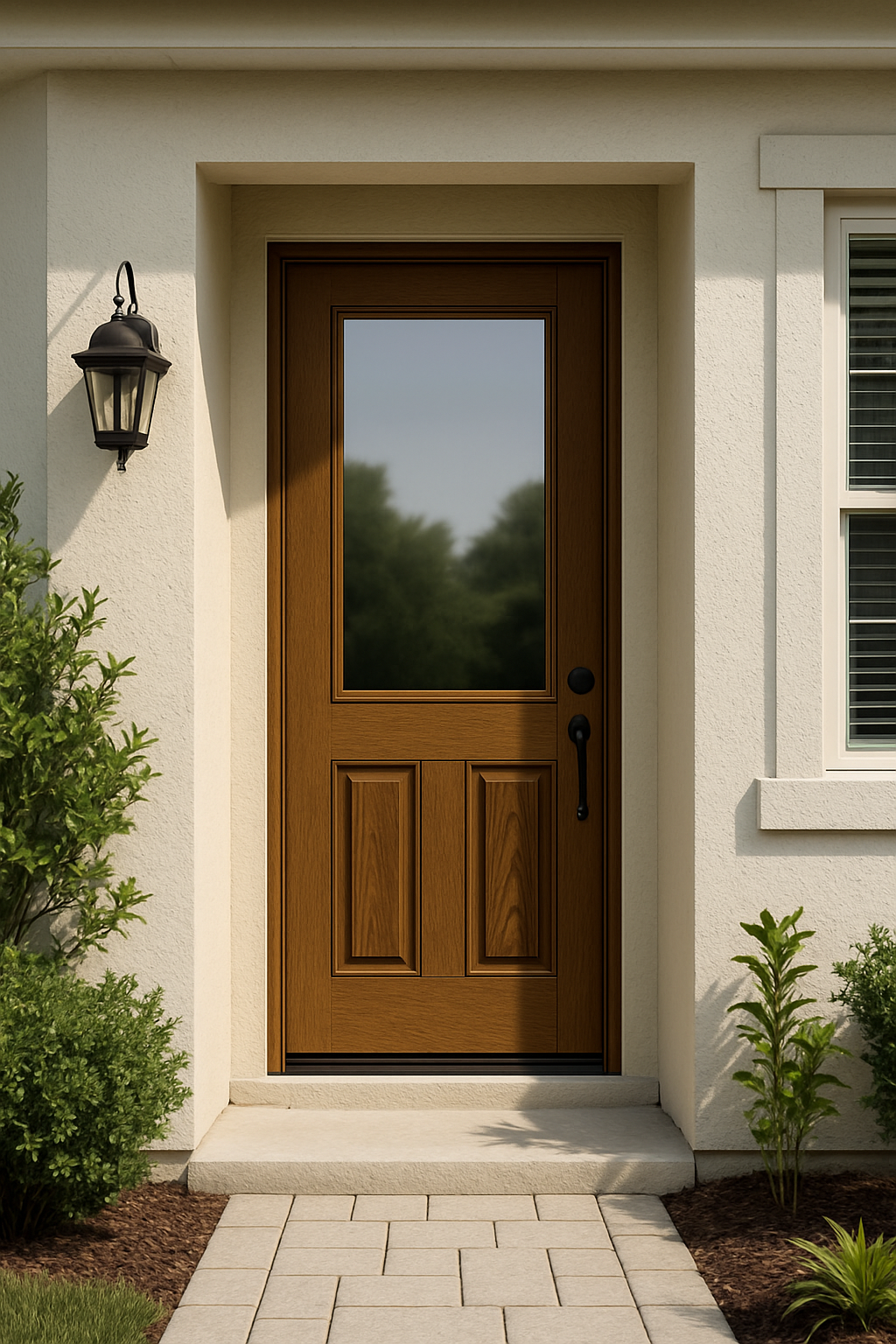 Impact Windows & Doors Tampa - 8' Half Lite 2 Panel - Clear 1 Lite No Grid