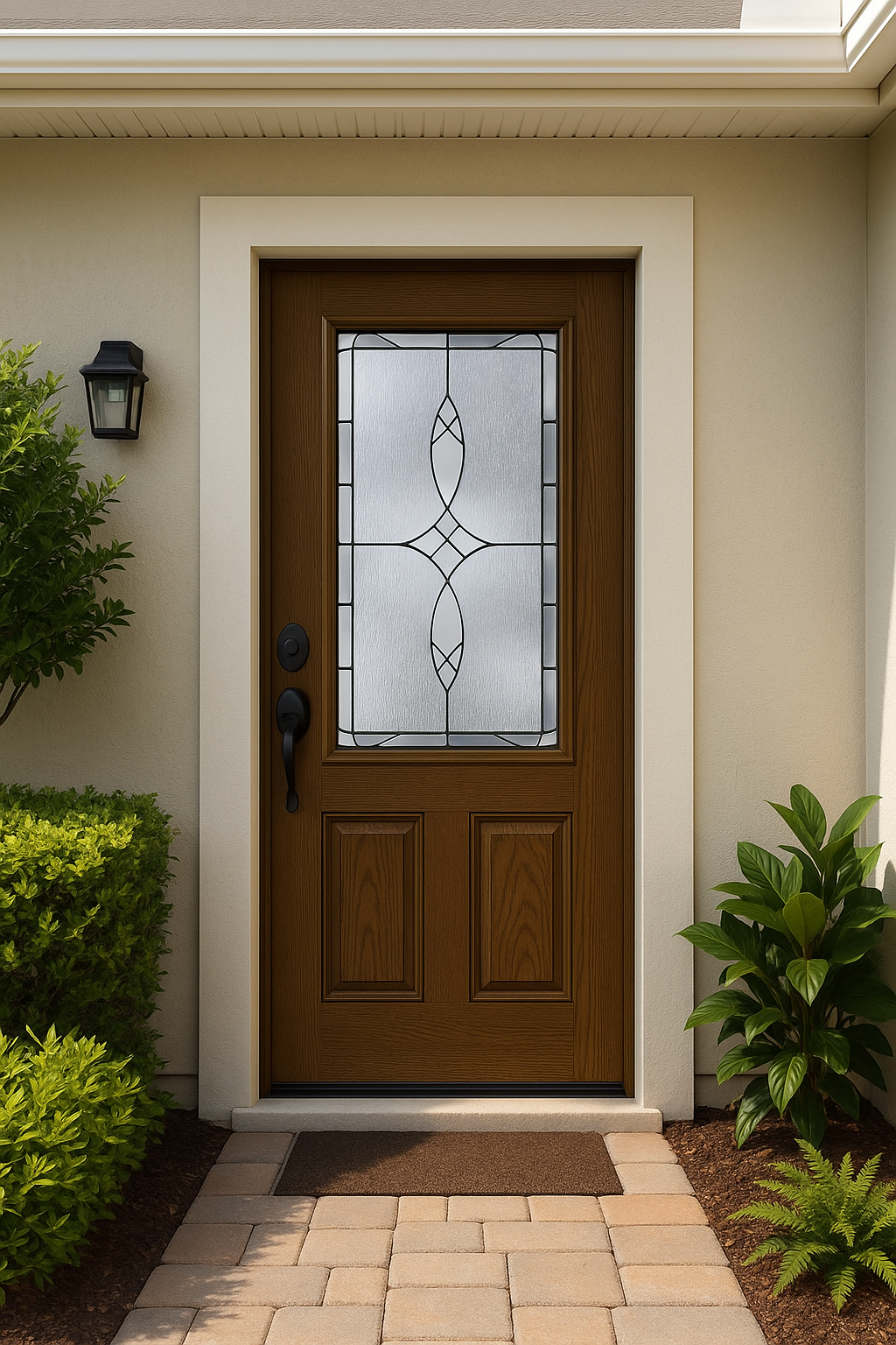 Impact Windows & Doors Tampa - 8' Half Lite 2 Panel - Blackstone