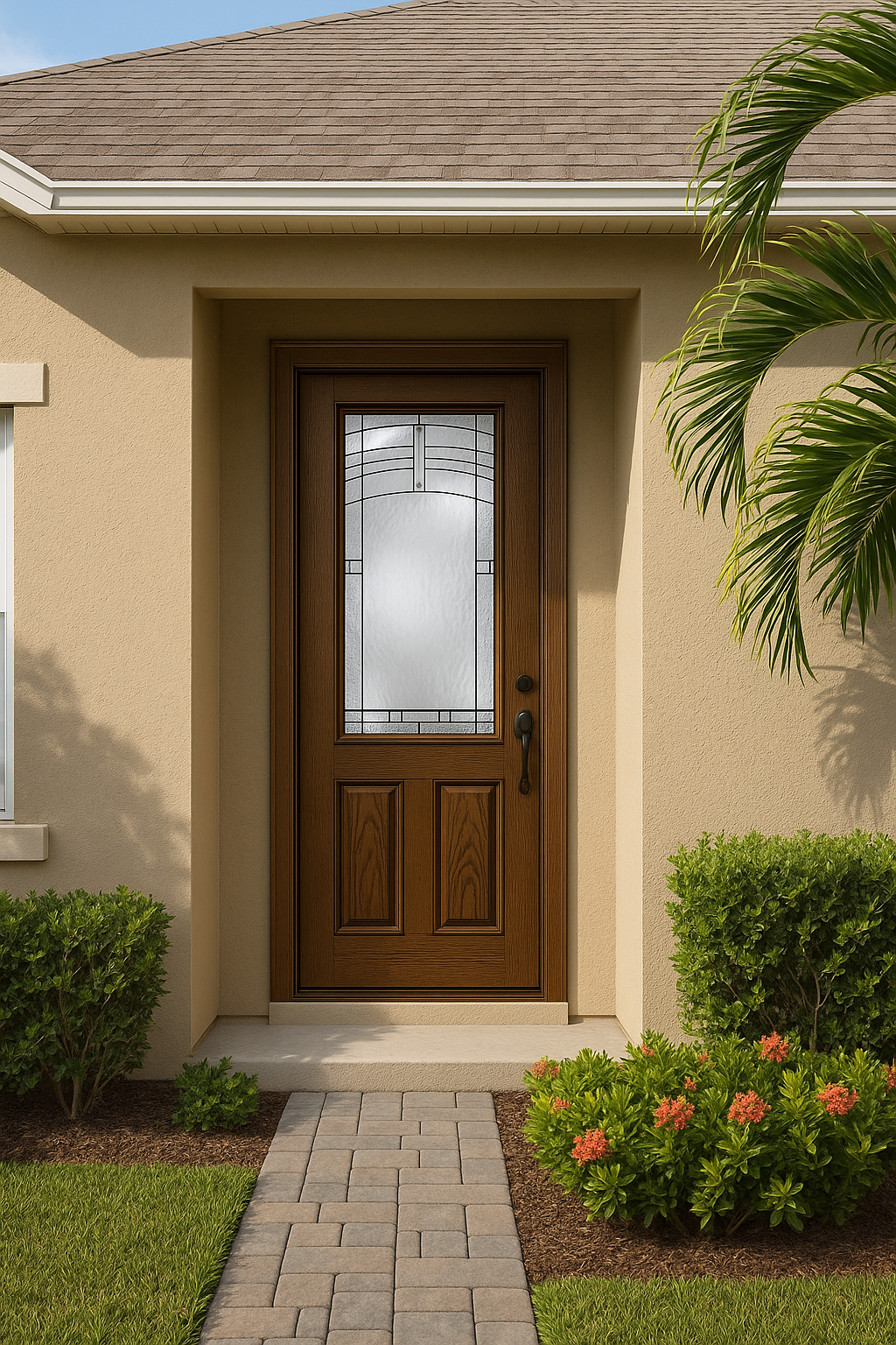 Impact Windows & Doors Tampa - 8' Half Lite 2 Panel - Maple Park