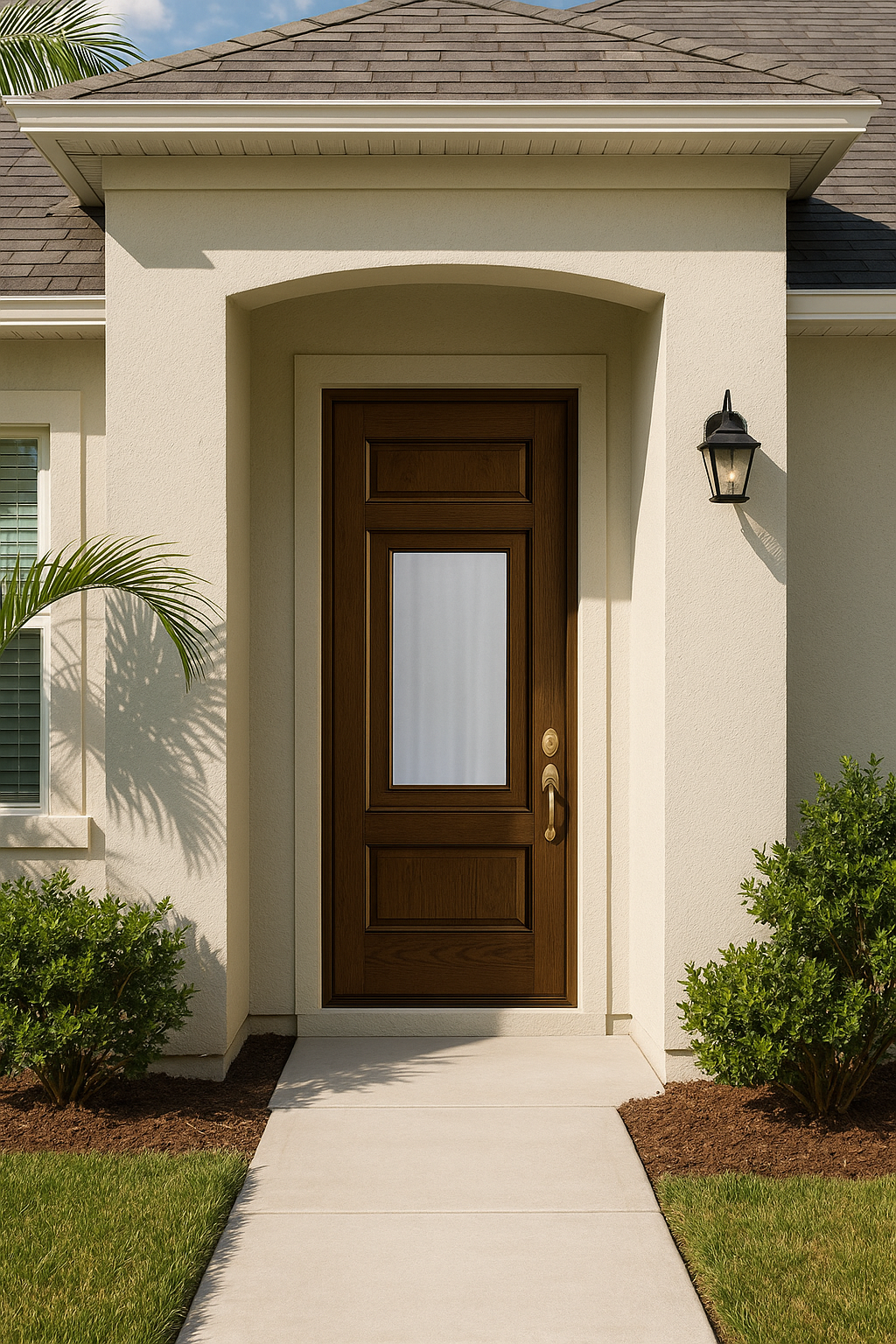 Impact Windows & Doors Tampa - 8' Half Lite 1 Panel Top and Bottom - Chinchilla