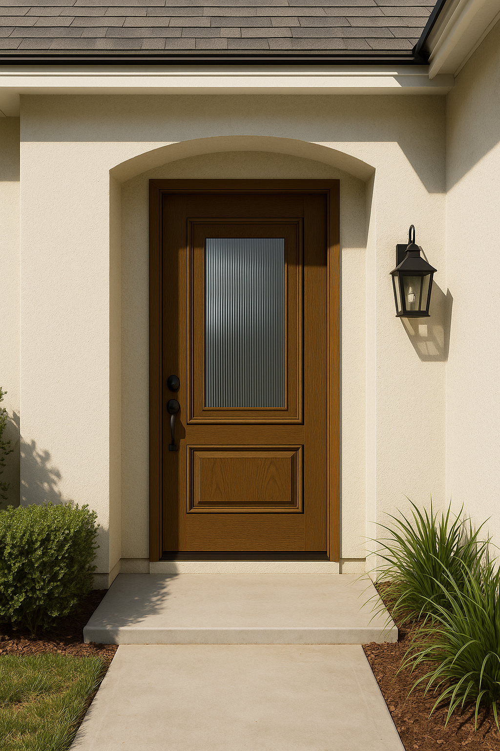 Impact Windows & Doors Tampa - 8' Half Lite 1 Panel Top and Bottom - Reeded