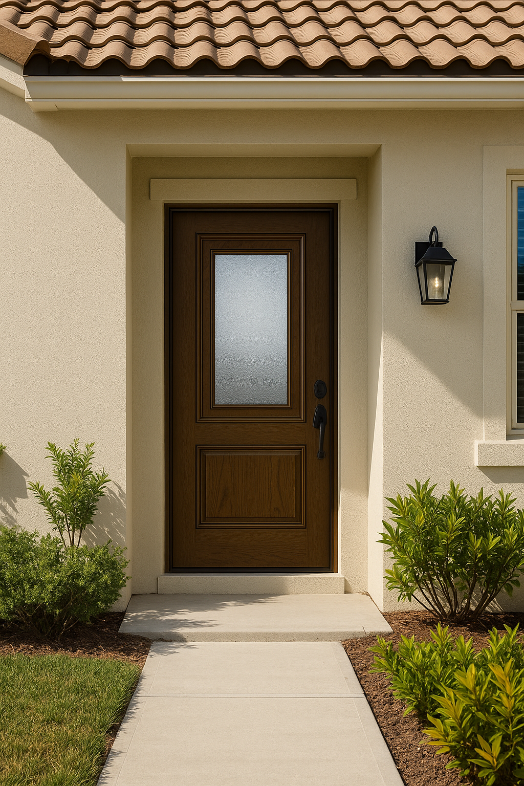 Impact Windows & Doors Tampa - 8' Half Lite 1 Panel Top and Bottom - Granite