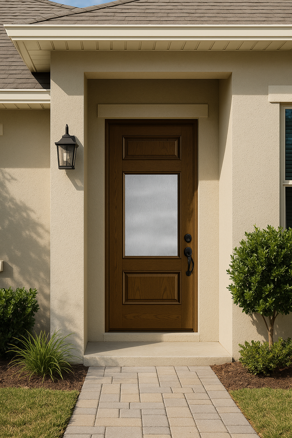 Impact Windows & Doors Tampa - 8' Half Lite 1 Panel Top and Bottom - Rainglass