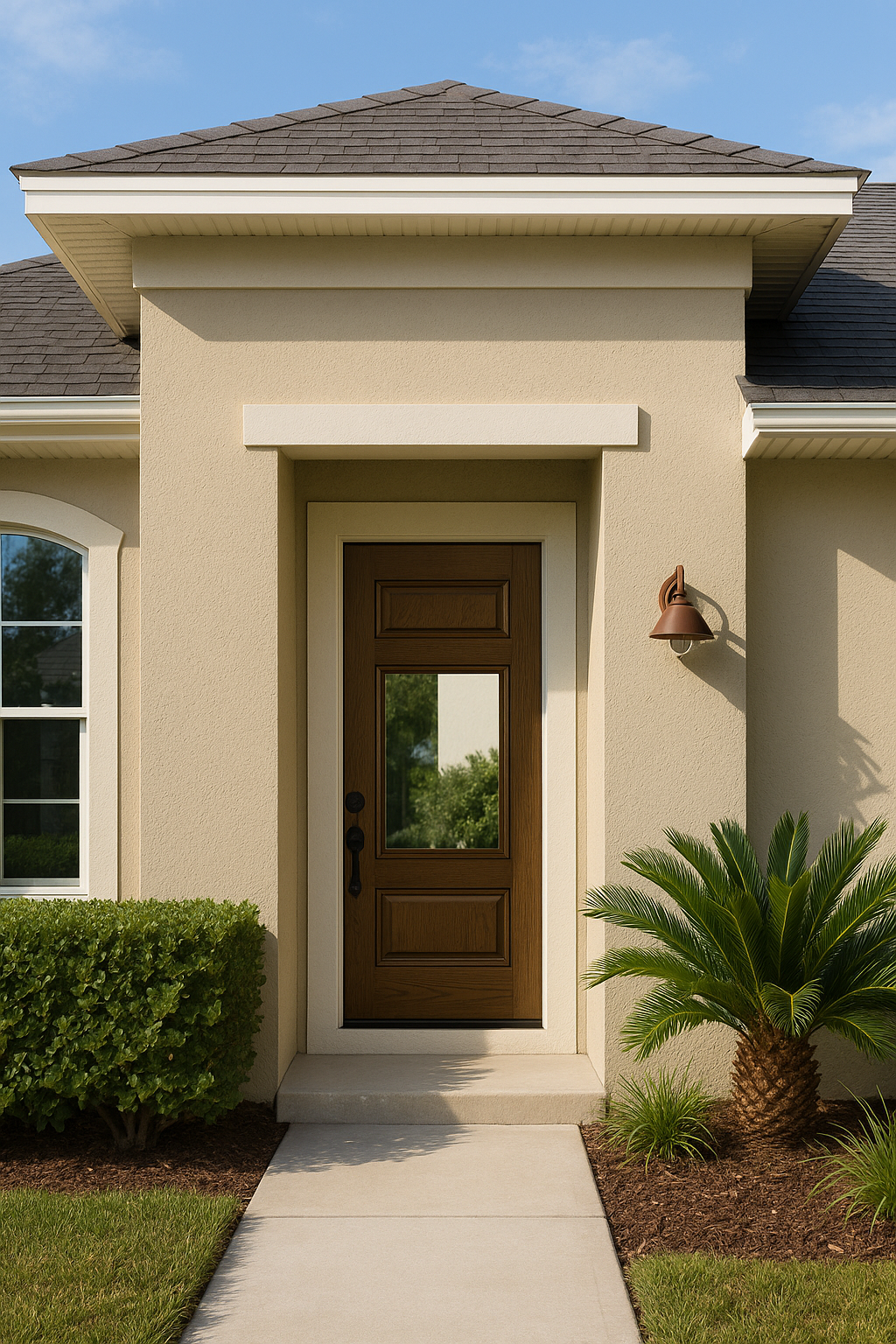 Impact Windows & Doors Tampa - 8' Half Lite 1 Panel Top and Bottom - Clear 1 Lite No Grid