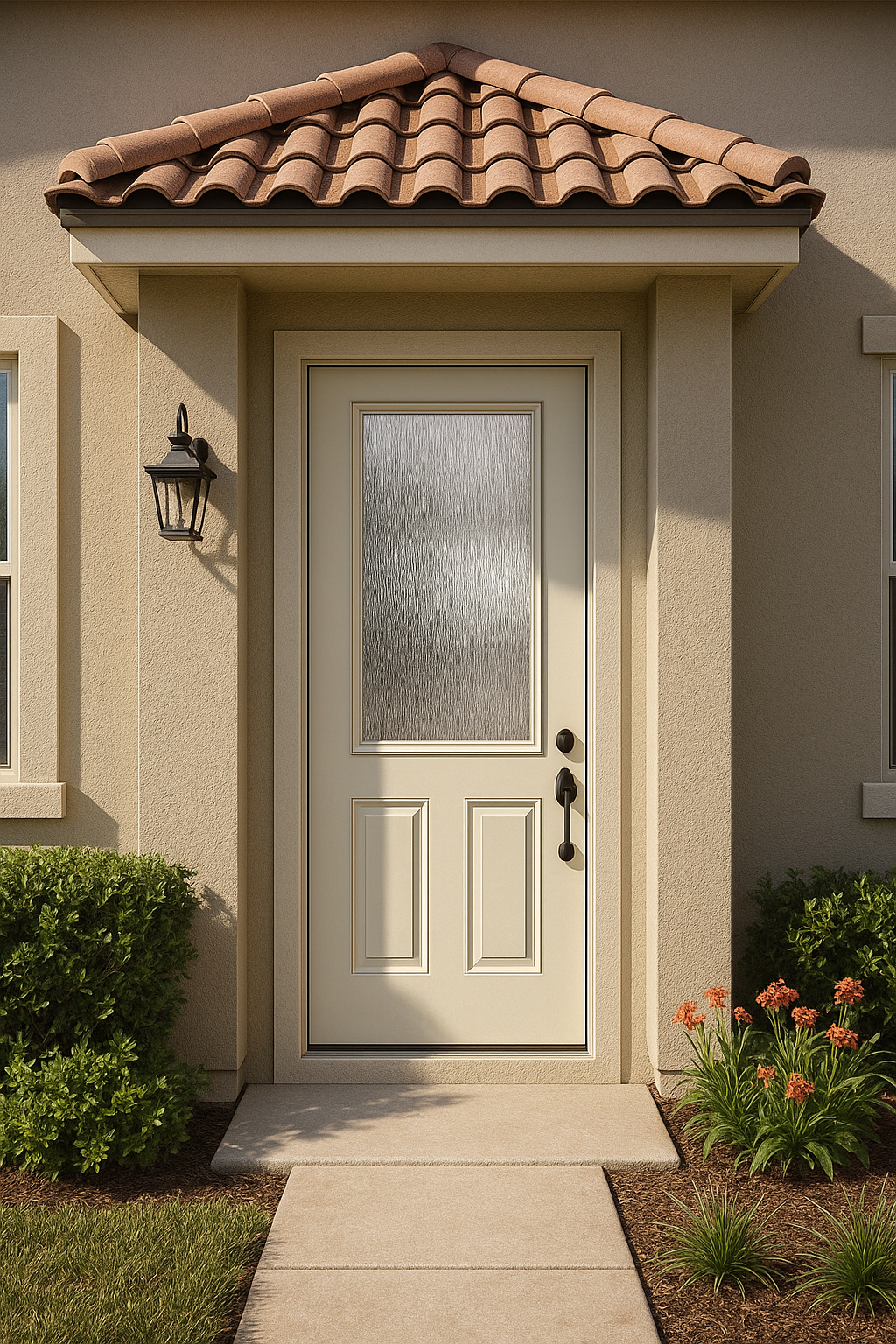 Impact Windows & Doors Tampa - 8' Half Lite 2 Panel Flush - Chord
