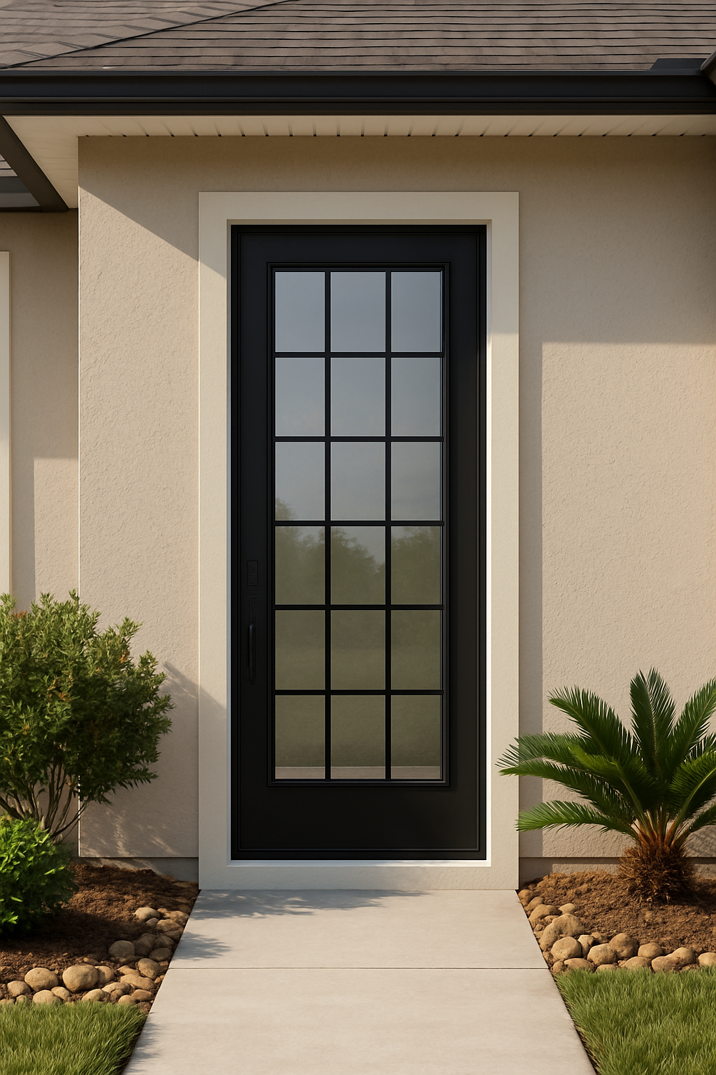 Impact Windows & Doors Tampa - 8' Full Lite Flush - Colonial