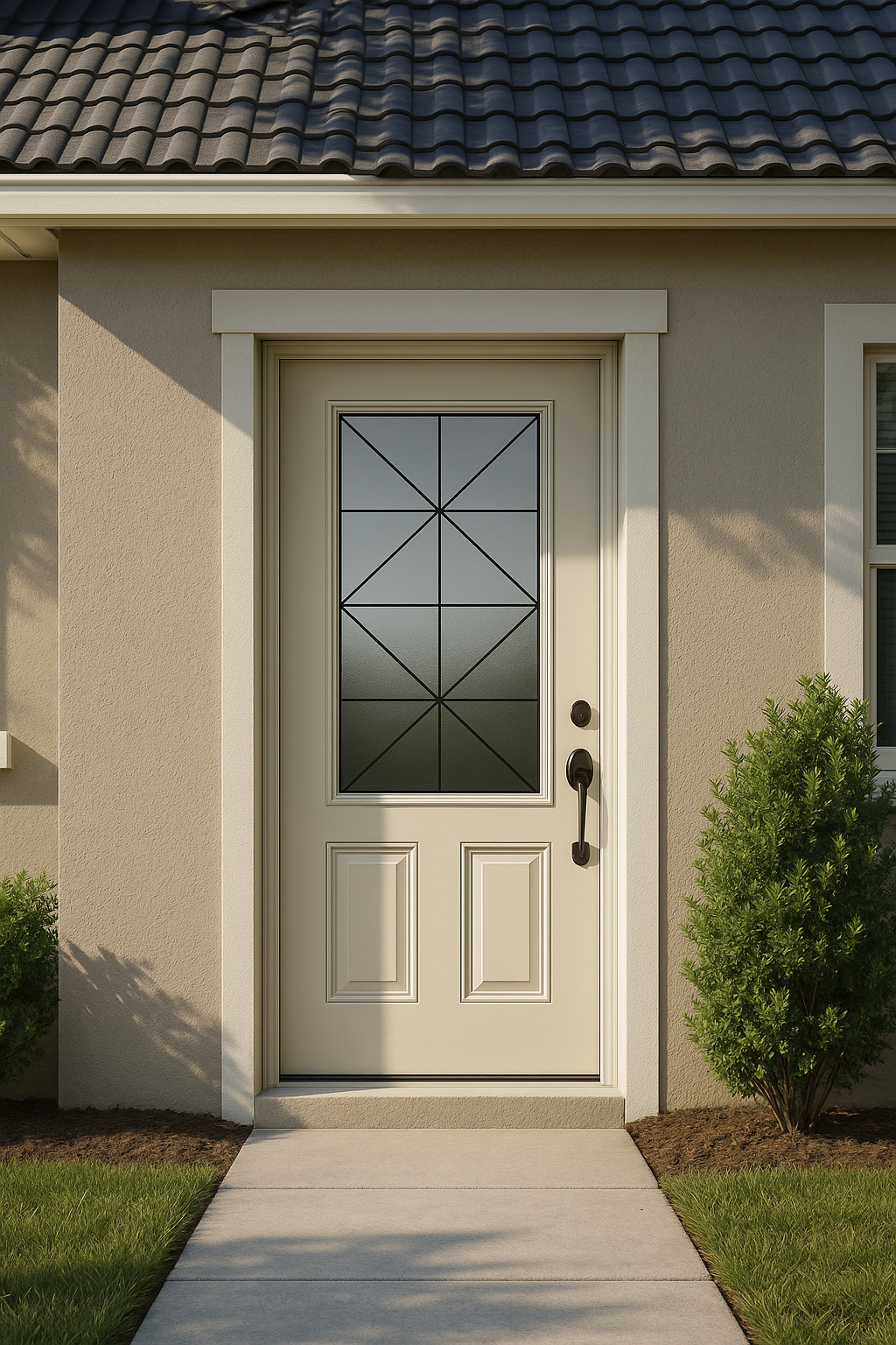 Impact Windows & Doors Tampa - Half Lite 2 Panel Flush - Calix