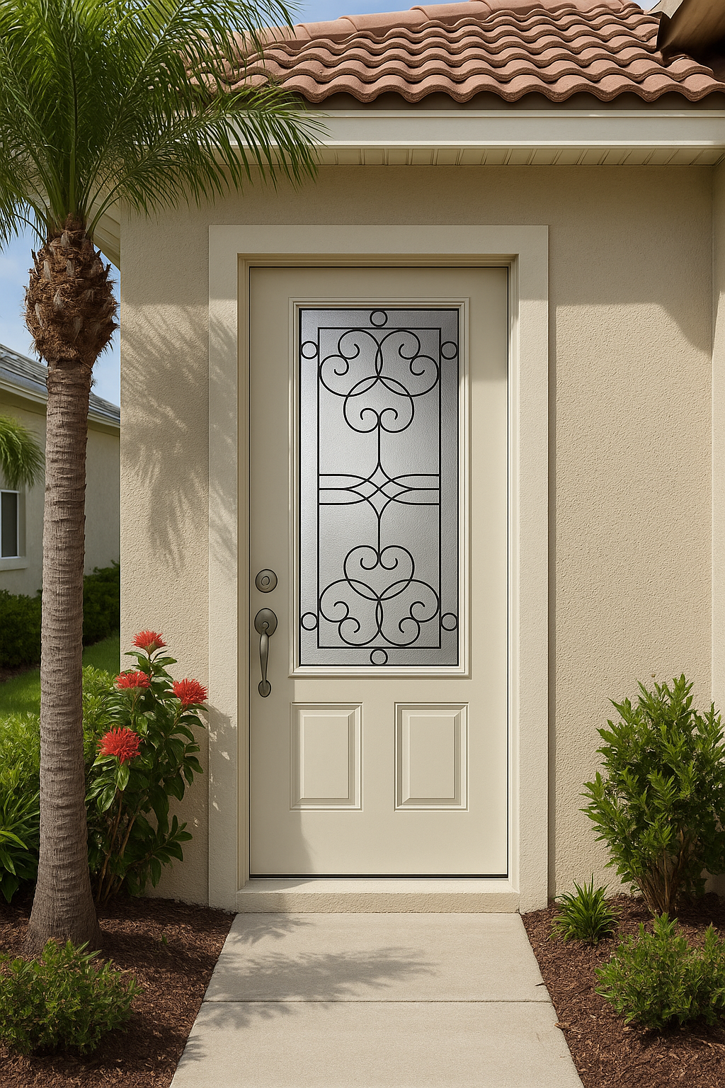 Impact Windows & Doors Tampa - 8' Half Lite 2 Panel Flush - Salinas