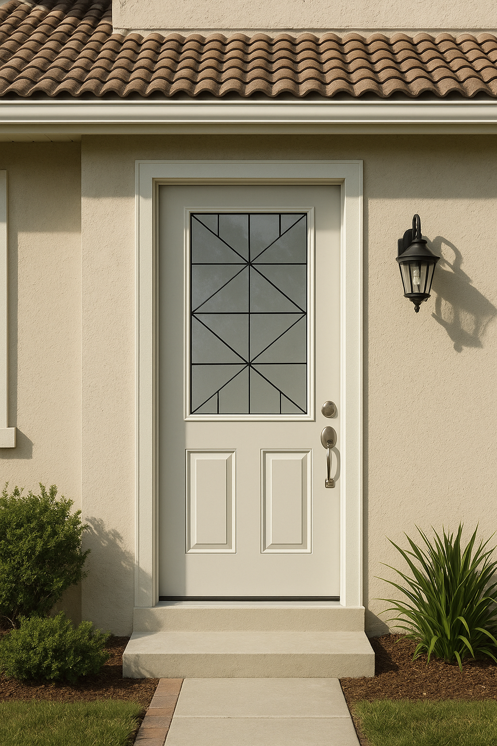 Impact Windows & Doors Tampa - 8' Half Lite 2 Panel Flush - Calix