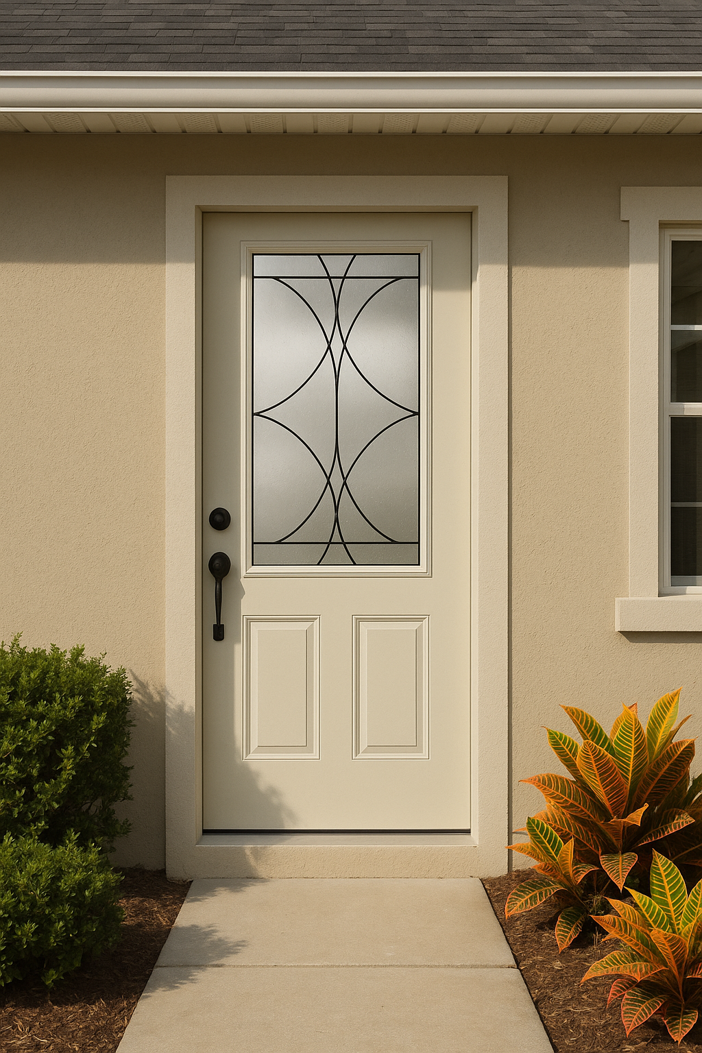 Impact Windows & Doors Tampa - 8' Half Lite 2 Panel Flush - Latitude