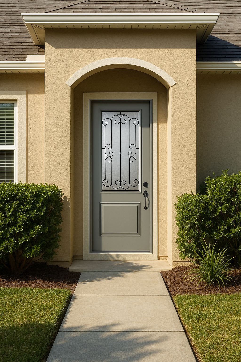 Impact Windows & Doors Tampa - 8' Half Lite 2 Panel Flush - Riserva