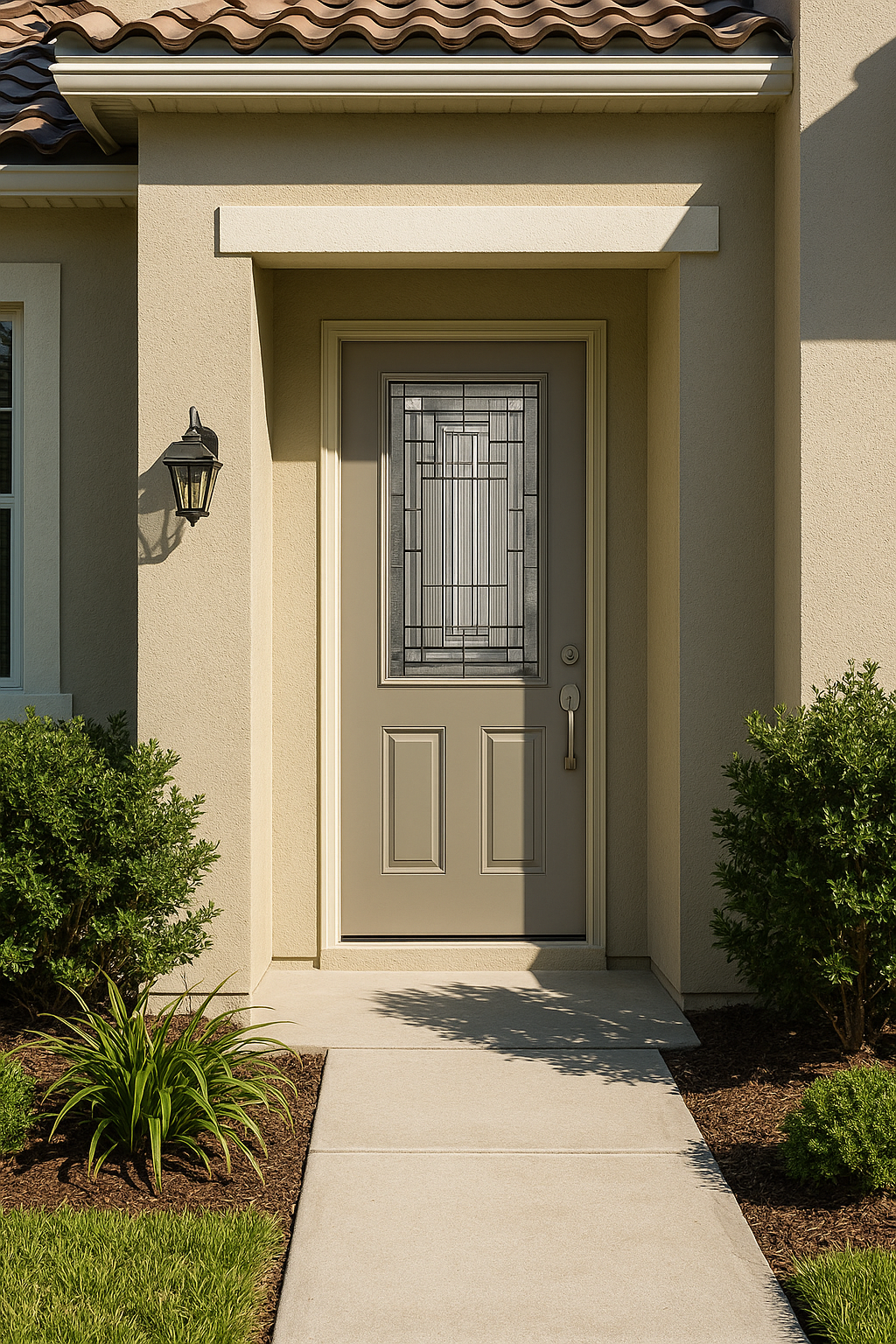 Impact Windows & Doors Tampa - 8' Half Lite 2 Panel Flush - Saratoga