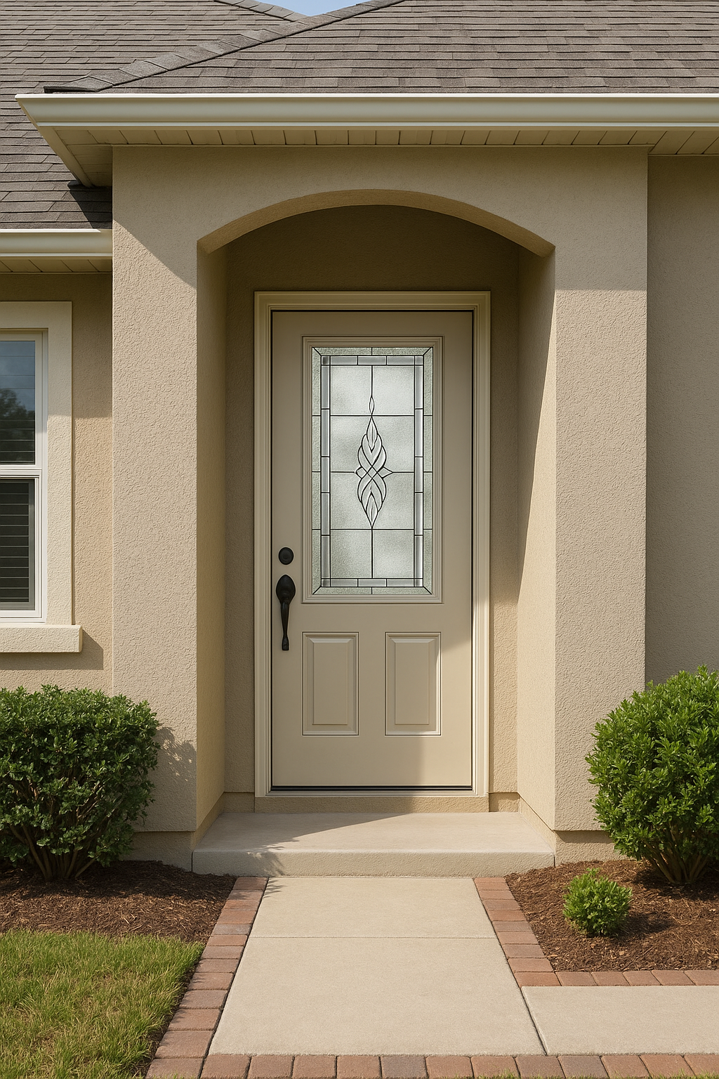 Impact Windows & Doors Tampa - 8' Half Lite 2 Panel Flush - Kensington